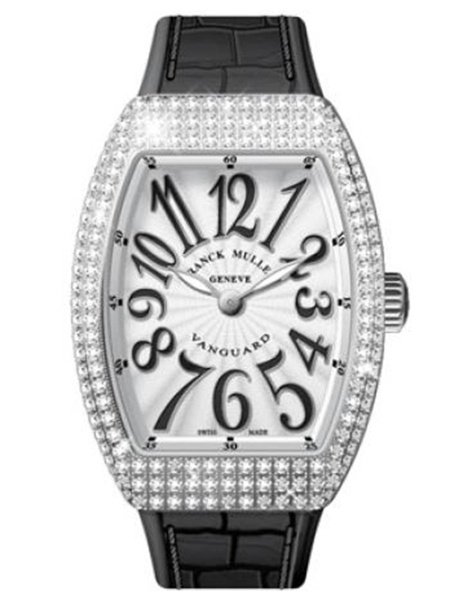 Franck Muller Vanguard Lady Quartz 35 mm White Gold Diamond V 35 QZ D OG.NR BLC.NR AC