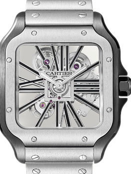 Cartier Santos De Cartier Large skeleton WHSA0027